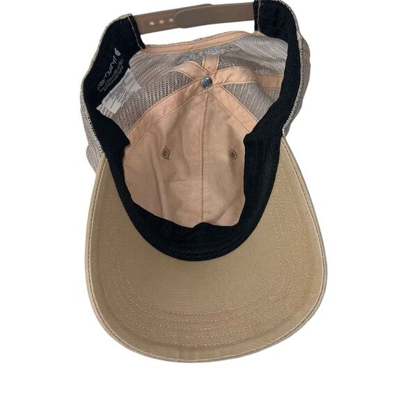 Carhartt Baseball Hat Cotton Tan Lightweight Adjustable Cap Farm Chore Clean - Picture 6 of 8